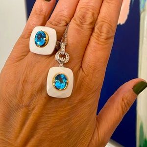 Sterling Silver Gemstone Set